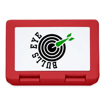 Bulls Eye Darts - Dartspieler - Dartfans - Darts - Brotdose - Rot - Vorne