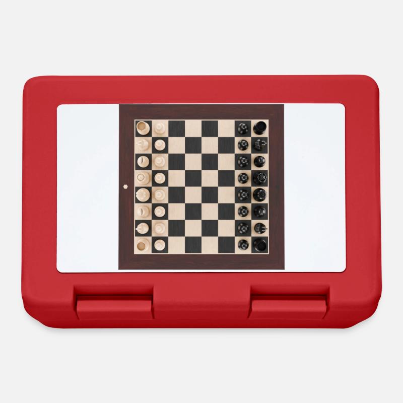 Chessboard - Brotdose - Rot
