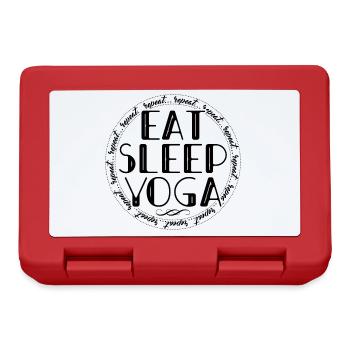 Eating, Sleeping, Yoga, Repeating - Wellness Routine - Lunchbox - red - Front