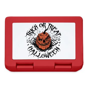 Halloween Trick or Treat Citrouille - Horreur - Boîte à goûter - rouge - Devant
