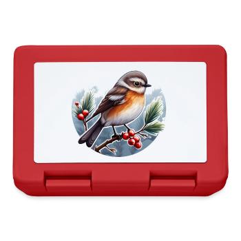 Wintervogel - Brotdose - Rot - Vorne