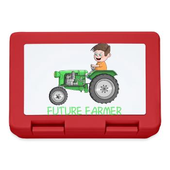 Jeune agriculteur - agriculteur - futur agriculteur - Boîte à goûter - rouge - Devant