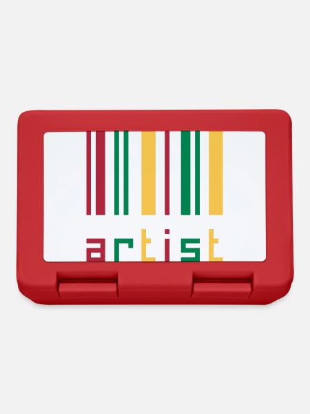 Kunst / Künstler / Maler / Design / Art / Musik - Brotdose - Rot