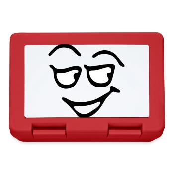 Funny Face, Cartoon Face, Trickfilm, - Brotdose - Rot - Vorne