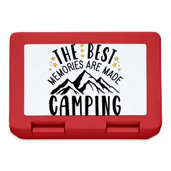 The Best Memories Are Made Camping - Brotdose - Rot - Vorne