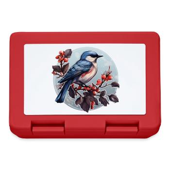 Wintervogel - Brotdose - Rot - Vorne