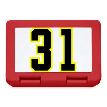 31 Number Jersey - Lunchbox - red - Front