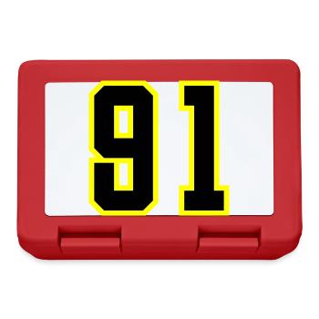 91 Number Jersey - Lunchbox - red - Front
