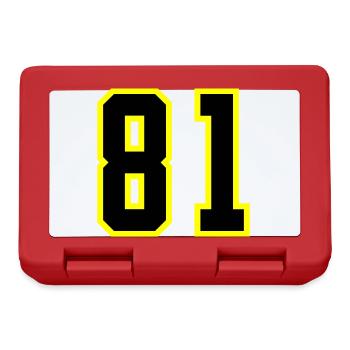 81 Number Jersey - Lunchbox - red - Front