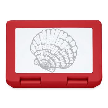 Mussel Shell Line Study - Lunchbox - red - Front