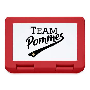 Équipe #Pommes | Gold Stern Edition | noir frites - Boîte à goûter - rouge - Devant