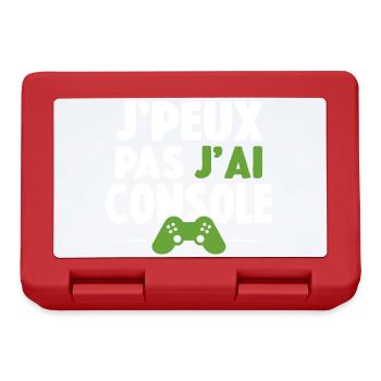 Je Peux Pas J'ai Console Cadeau Gaming - Boîte à goûter - rouge - Devant