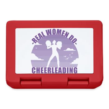 Cheerleading Cheerleader Girl Pompons Gift - Boîte à goûter - rouge - Devant