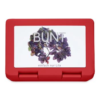 Bunt einfach nur Lila - Brotdose - Rot - Vorne