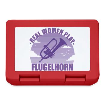 Flugelhorn Instrument Musicien Fille Cadeau - Boîte à goûter - rouge - Devant