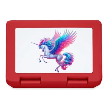Licorne (02) - Boîte à goûter - rouge - Devant