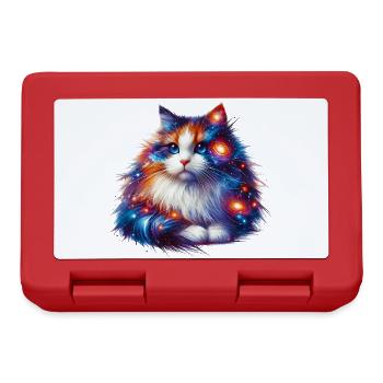 Katze - Brotdose - Rot - Vorne