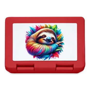 Sloth - Lunchbox - red - Front