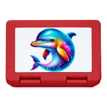 Delfin - Brotdose - Rot - Vorne