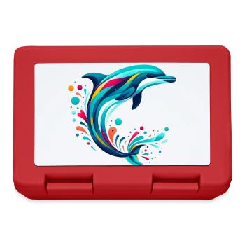Dolphin - Lunchbox - red - Front