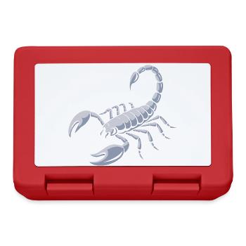 Grimmiger Skorpion - Brotdose - Rot - Vorne