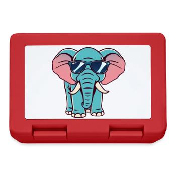 Elefant - Brotdose - Rot - Vorne
