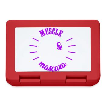 Puissance Féminine Muscle et Mascara Cadeau Femme - Boîte à goûter - rouge - Devant