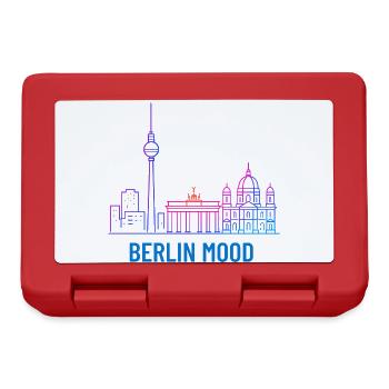 Berlin Mood Neon Skyline - Lunchbox - red - Front