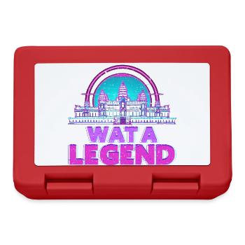 Cambodia Cambodian Wat A Legend - Lunchbox - red - Front
