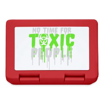 No Time Toxic People Boundaries Self Care Saying - Lunchbox - red - Front