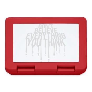 Don't Believe Everything You Think Saying Wisdom - Lunchbox - red - Front