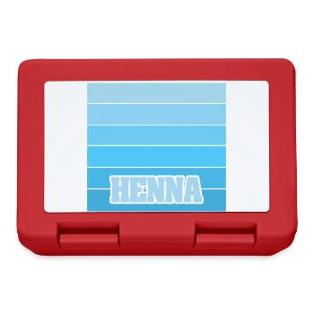 Frauenname Henna - Brotdose - Rot - Vorne