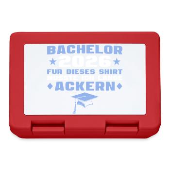 Bachelor's examination passed Bachelor's degree 2026 - Lunchbox - red - Front