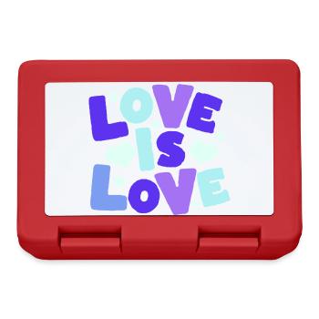Love is Love Pastel Hearts - Lunchbox - red - Front