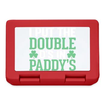 Ich habe die doppelten D's in Paddy's St. Patrick's geschrieben - Brotdose - Rot - Vorne