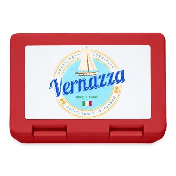 Vernazza Cinque Terre La Spezia Italien Souvenir - Brotdose - Rot - Vorne