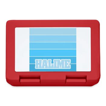 Halime comme nom de fille - Boîte à goûter - rouge - Devant