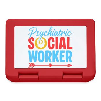 Travail social psychiatrique Quota pour travailleurs sociaux - Boîte à goûter - rouge - Devant