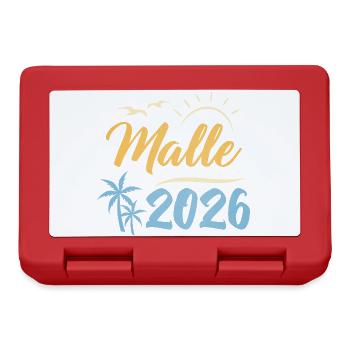 Malle 2026 - Lunchbox - red - Front