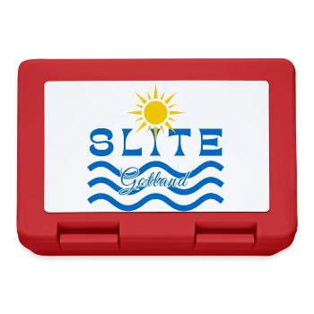 Slite Gotland-Soleil et Vagues - Boîte à goûter - rouge - Devant