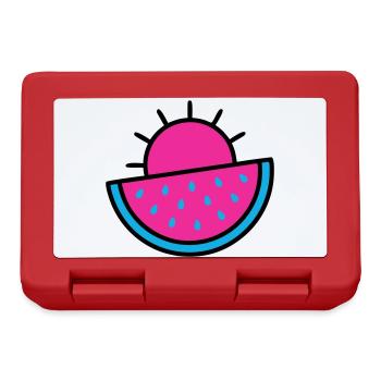 Watermelon Sun 90s Pop Art - Lunchbox - red - Front