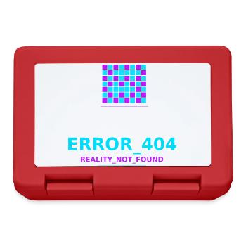 Fehler 404 Realität Verloren - Brotdose - Rot - Vorne