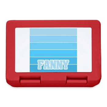 Girl's name Fanny - Lunchbox - red - Front