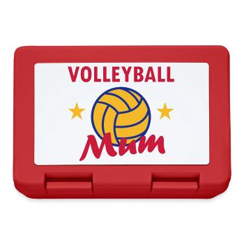 Volleyball mum (stars, volleyball) - Lunchbox - red - Front