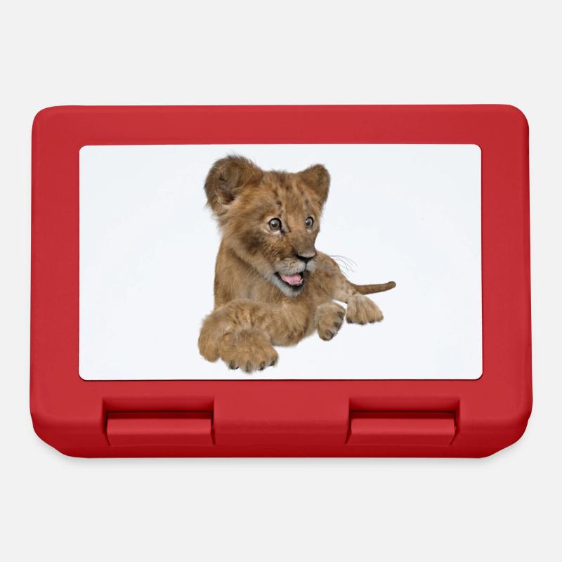 Lionceau mignon - Boîte à goûter - rouge