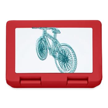 mountainbike,bike,bike,lines,blue - Lunchbox - red - Front