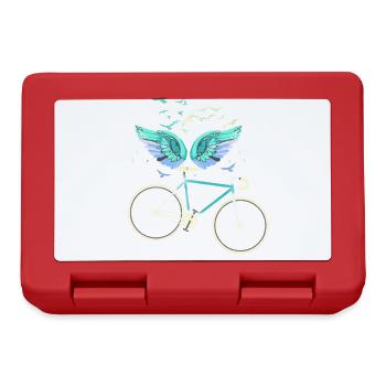 ailes d’ange, ailes, ailes d’ange, vélo, vélo - Boîte à goûter - rouge - Devant