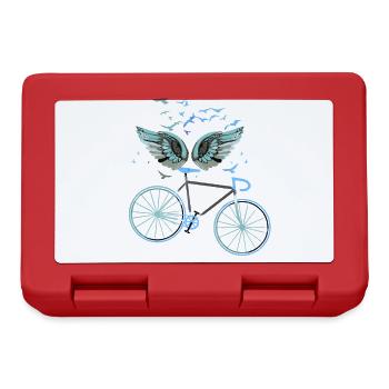 ailes d’ange, ailes, ailes d’ange, vélo, vélo - Boîte à goûter - rouge - Devant
