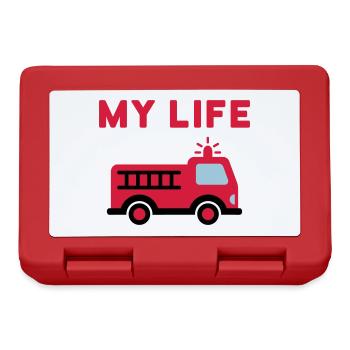 My life (fire truck with ladder) - Lunchbox - red - Front