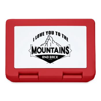 Love you To The Mountains Love Mountains Randonnée - Boîte à goûter - rouge - Devant